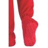 Schlafoverall (Fleece) BRIGHT RED mit Kapuze